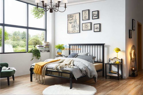 佛山專業ds 809 黑色鐵藝床,認準迪泰家具 佛山市順德區龍江鎮迪泰家具廠